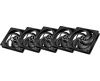 Fläkt 120 mm Arctic Cooling P12 PWM PST, 200-1800 rpm, 56.3 cfm, 5-pack - Svart#2