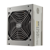 Cooler Master MWE 1250W V2, ATX 3.0, 80PLUS Gold, löstagbara kablar - Vit
