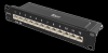 10" Patchpanel Deltaco, 12xRJ45, Cat6a, STP, 10Gbps, LSA, metall - svart#1