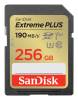 Secure Digital SDXC 256 GB Sandisk Extreme Plus, 190/130 MB/sek, Class 10, UHS-I V30, U3, inkl. 2 års RescuePro Deluxe