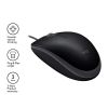 Logitech B110 Silent, 1000 dpi, USB#3