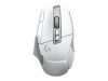Logitech G502 X Lightspeed Wireless, 25600 dpi, 13 programmerbara knappar, HERO-sensor, RGB - Vit#1
