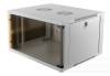 19" Skåp DELTACO 6U, 540x450x315mm, stående eller väggmonterat, glasdörr - Vit