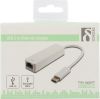 Nätverksadapter Deltaco USB-C, Gigabit, 1xRJ45 - Vit#2