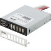 3.5" frontpanel med 5-port USB och FireWire/eSATA, Akasa